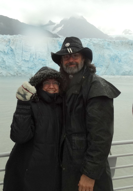 Us in front of Meares Glacier