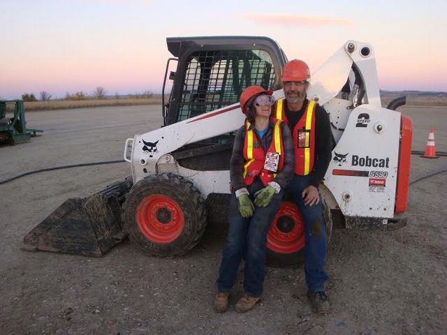 Last day in Glendive with the bobcat Mark learned to drive.