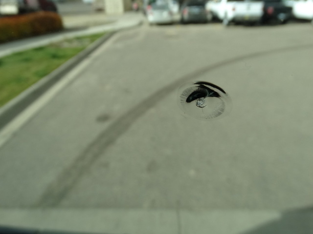 The chip in our brand new windshield  >:-(