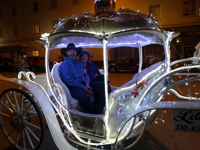 In our Cinderella carriage