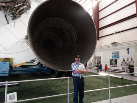 Just one of five thrusters on the first stage of Saturn V!