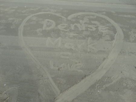 We left our mark in the sand!