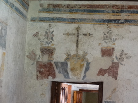 Some of the recovered wall paintings