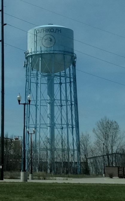 The Oshkosh water tower