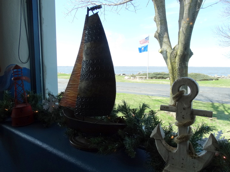 The decorations at our window