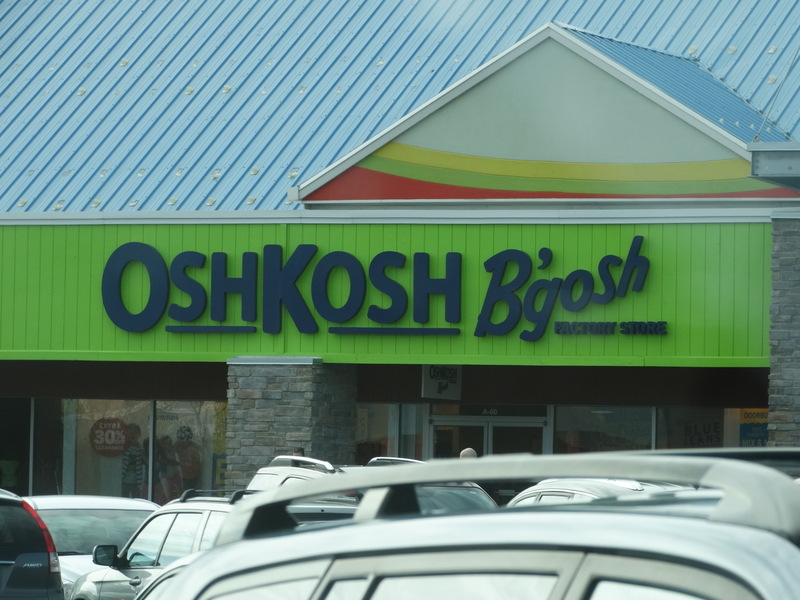 Finally!  The Oshkosh B'gosh store.