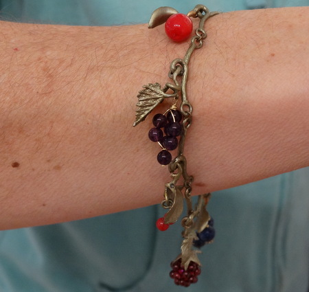 I fell in love with this bracelet and the docent let me try it on!  I regretfully had to leave it there.