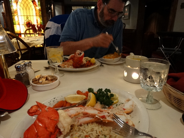 Then we split a seafood platter.  Yum!