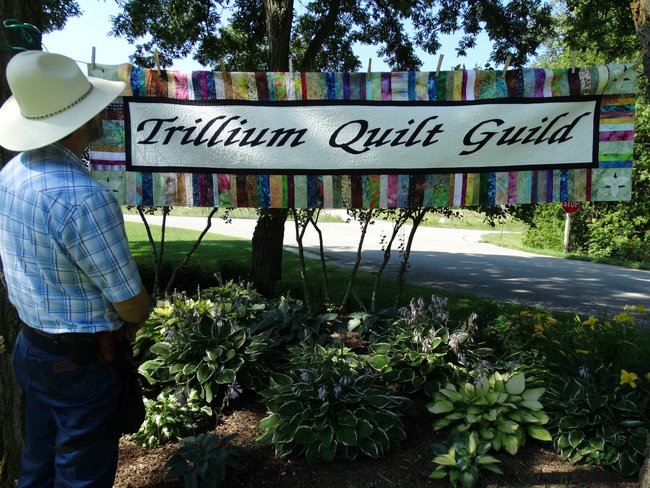 The quilts in the show were all made by members of the Trillium Quilt Guild.