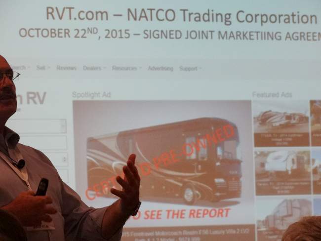 RVT.com which is, I guess, the second biggest seller of dealership RV's, just signed an agreement with NRVIA on Thursday to have inspectors do a Certified Pre-Owned inspection for the dealerships.  They are going to tell all the dealerships that advertise with them that they need to get these inspections.  They list over 73,000 RV's annually.  We currently have something over 300 inspectors in the RVIC.    Steve said even if we inspected 1% of all the RV's they sell, we'd be overwhelmed.  Things are really going to be rolling as of January 1st.  Wow!