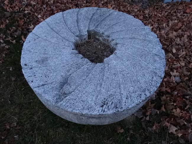 What appears to be a grinding stone