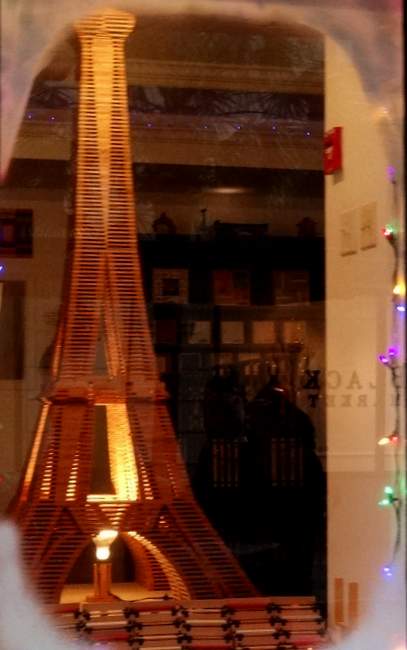 I liked this stick replica of the Eiffel Tower.