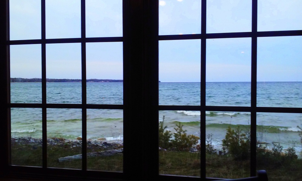 The view of Lake Michigan from our window