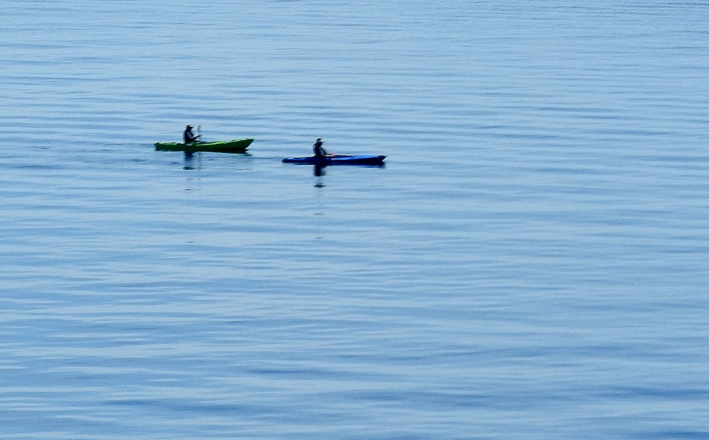 Kayakers on the lake
