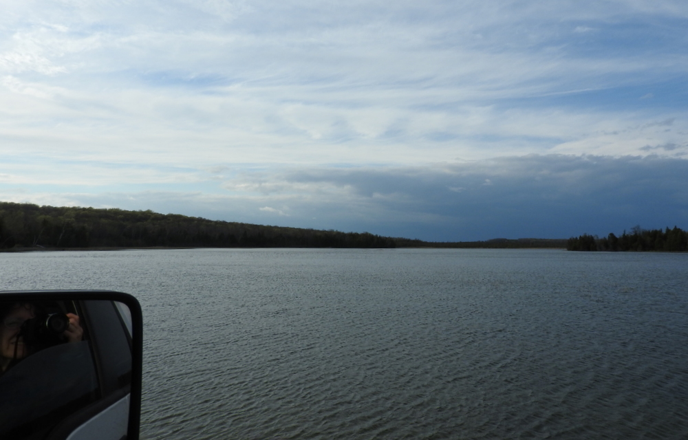Self portrait while crossing Kangaroo Lake