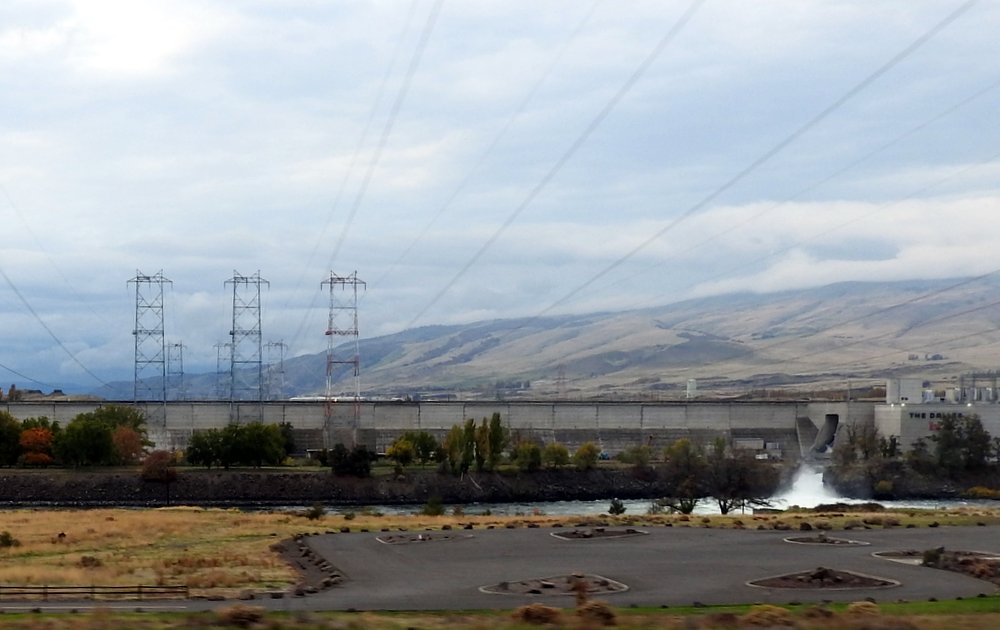 The other big source of power in the Pacific NW is hydro-power.  This is one of several dams on the Columbia River.
