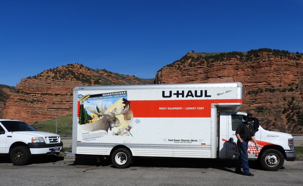 The U-Haul and our truck