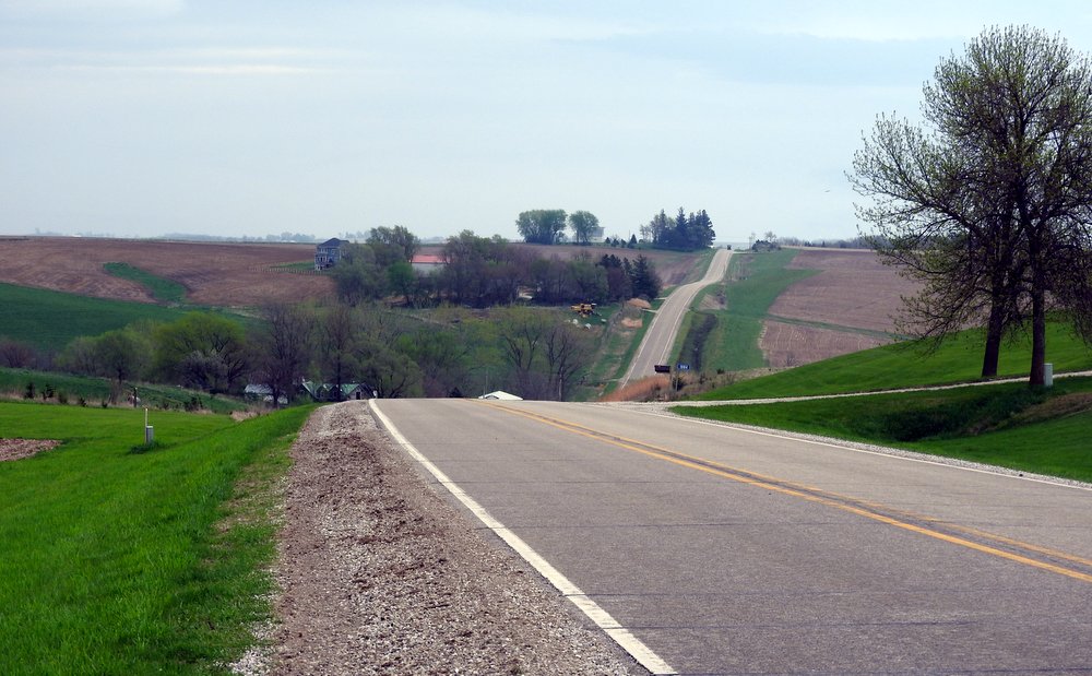 The road out of Elk Horn, IA